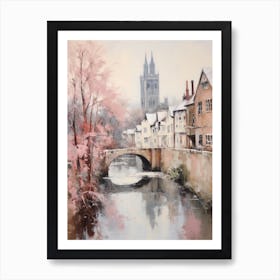 Dreamy Winter Painting Canterbury United Kingdom 2 Art Print