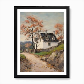 Small Cottage Impasto Painting 5 Art Print