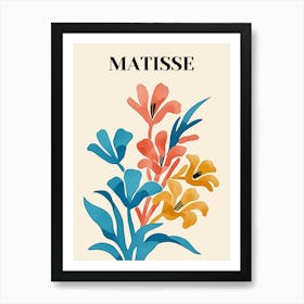 Matisse Watercolor Flowers 2 Art Print