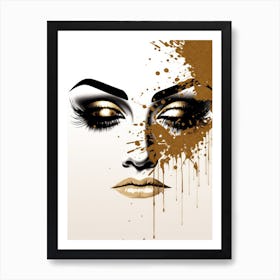 Splatter Makeup Art Print