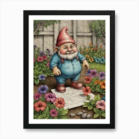 Garden Gnome Poster