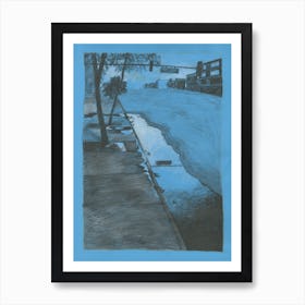 Blue River Art Print