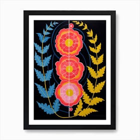 Snapdragon 1 Hilma Af Klint Inspired Flower Illustration Art Print