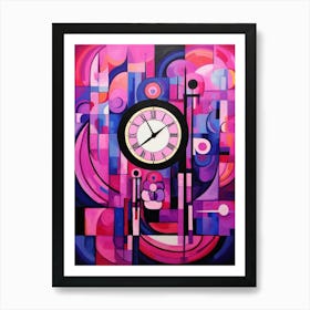 Time Abstract Geometric Illustration 5 Art Print