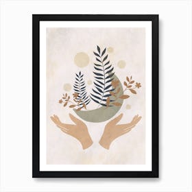 Ferns And Leaves 1 Art Print