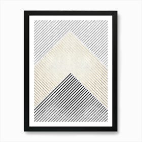 Geometric textures composition 7 Art Print