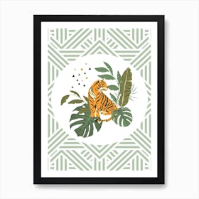 Wild Collection Aztec Tiger Art Print