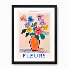 French Flower Poster Impatiens Art Print