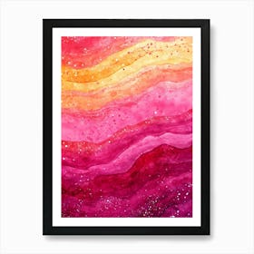 Watercolor Abstract Painting 1 Art Print