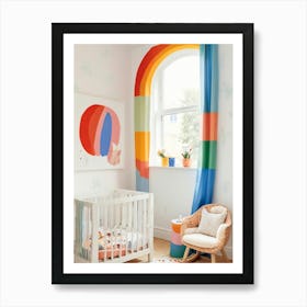 Rainbow Nursery 1 Art Print