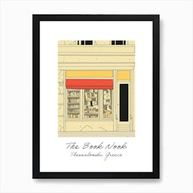 Thessaloniki, Greece The Book Nook Pastel Colours 3 Poster Art Print