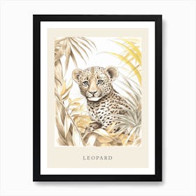 Beatrix Potter Inspired  Animal Watercolour Leopard 2 Art Print