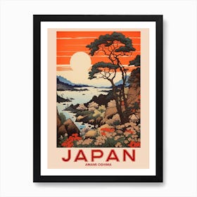 Amami Oshima, Visit Japan Vintage Travel Art 1 Art Print