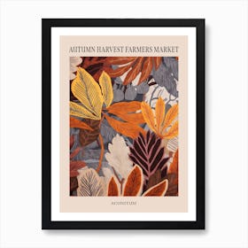 Fall Botanicals Aconitum 1 Poster Art Print