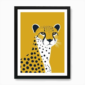 Yellow Cheetah 4 Art Print