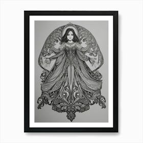 Queen Of The Night Art Print