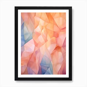Colourful Abstract Geometric Polygons 9 Art Print