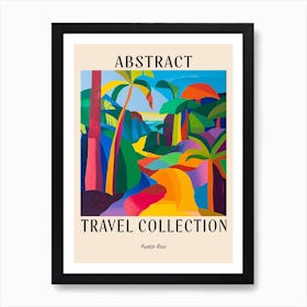 Abstract Travel Collection Poster Puerto Rico 4 Art Print