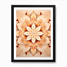 Symmetrical Mandalas Geometric Illustration 21 Art Print