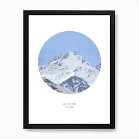 Val Disere France Mountain Art Print