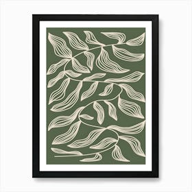 Leaf Pattern Art Print