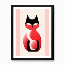 Pink Kawaii Cats Art Print for Sale by Flakey