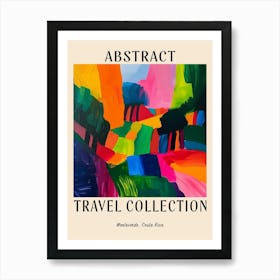 Abstract Travel Collection Poster Monteverde Costa Rica 1 Art Print