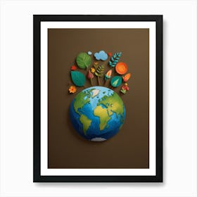 Happy earth day Art Print