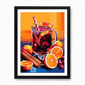 Mulled Wine, Gluhwein, Christmas art 4 Art Print