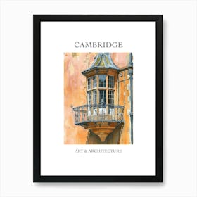 Cambridge Travel And Architecture Poster 1 Art Print