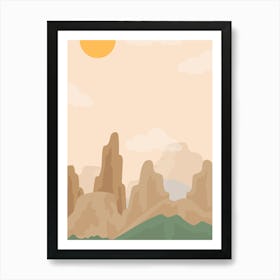 Desert Landscape 8 Art Print