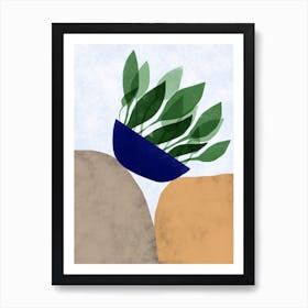 Between Two Rocks Art Print