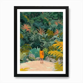 In The Garden Butchart Gardens 1 Art Print