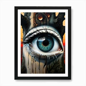 The Sentinel's Gaze: I Put an Eye on You Series Art Print