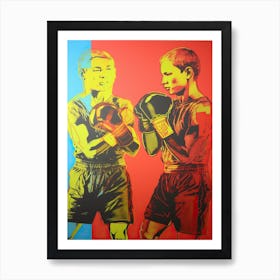 Boxing Pop Art 2 Art Print