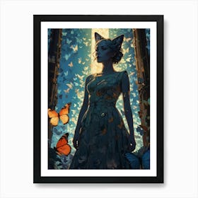 Butterfly Girl Art Print