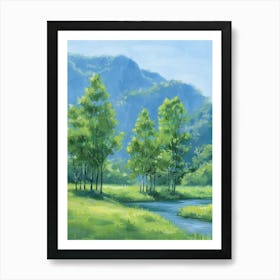 Landscape Painting 35 Art Print