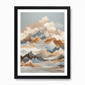 Mountains In The Sky Art Print