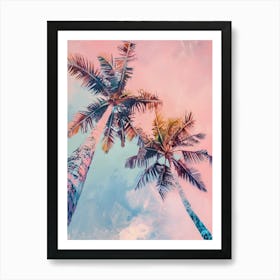 Palm Trees In The Sky Art Print