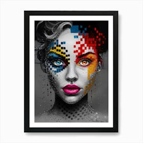 Pixel Art Art Print