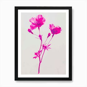 Hot Pink Statice 1 Art Print