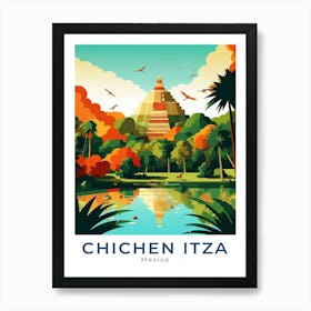 Mexico Chichen Itza Travel Poster