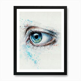 Blue Eye Art Print