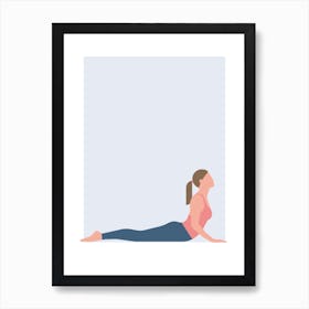 Cobra yoga pose Art Print