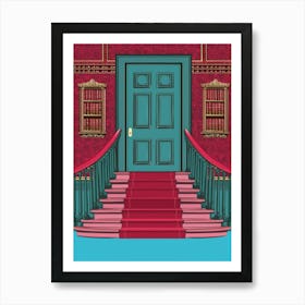 Blue Door Canvas Print Art Print