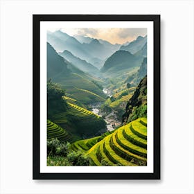 Rice Terraces In Vietnam 7 Art Print