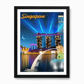 Singapore 1 Art Print