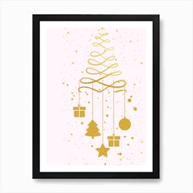 Holiday tree Art Print