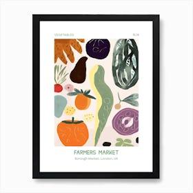 Avocado Vegetables Farmers Market 4 Borough Market, London, Uk Art Print