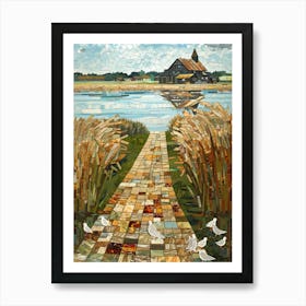 Mosaic Of A Path Art Print